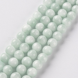 Chapelets de perles en verre, ronde, 6mm, Trou: 0.7mm, Environ 63 pcs/chapelet, 15.16'' (38.5 cm)