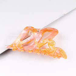 Haarklammer, PVC-Pferdeschwanz-Haarspange für Mädchen und Frauen, orange, 43x93x42 mm