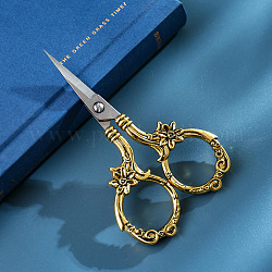 レトロなステンレス製のはさみ  刺繍はさみ  はさみ  アンティーク黄金  90x53mm