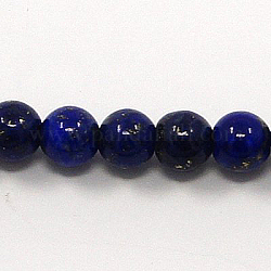 Natural Lapis Lazuli Bead Strands, Dyed, Round, 10mm, Hole: 1mm, about 615pcs/1000g