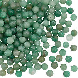 Olycraft натуральный зеленый авантюрин бусины пряди, круглые, 8 мм, отверстие : 1 мм, 200 шт / коробка
