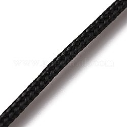 編み込みナイロン糸  ジュエリービーズ作り用ナイロン紐  ブラック  2mm  約109.36ヤード（100m）/バンドル