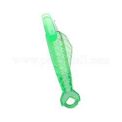 Enhebradores de agujas para máquina de coser con forma de pez, herramienta de guía de aguja de enhebrador de costura rápida, bucle de alambre de coser de plástico, verde primavera medio, 32mm