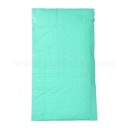 Matte Film Package Bags, Bubble Mailer, Padded Envelopes, Rectangle, Aquamarine, 22.2x12.4x0.2cm