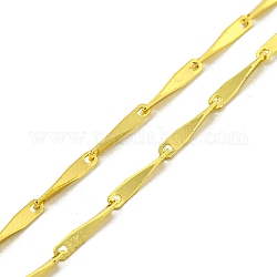 Realizzazione di collane con catena a maglie con barra di ottone con chiusura, per realizzare collane con perline, vero placcato oro 18k, 17.76 pollice (45.1 cm), larghezza: 1.5 mm