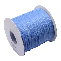 Polyester Organzaband, Blau, 1/8 Zoll (3 mm), 800yards / Rolle (731.52 m / Rolle)