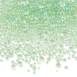 Blasenperlen, 3d Nail Art Dekoration Mini Glasperlen, Kaviar winzigen Nagel-Perlen, dunkles Seegrün, 0.4~3 mm, 225 g / box