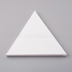 Пустой холст треугольной формы, древесина покрытая хлопком грунтованная обрамленная, для рисования рисунком, белые, 17x20x1.6 см