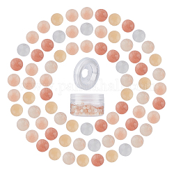 Braccialetti elastici fai da te sunnyclue che fanno kit, includono perle rotonde di avventurina rosa naturale, Filo di cristallo elastico, perline: 6~6.5 mm, Foro: 0.8~1 mm, 200pcs/scatola