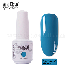 8ml de gel especial para uñas, para estampado de uñas estampado, kit de inicio de manicura barniz, acero azul, botella: 25x66 mm