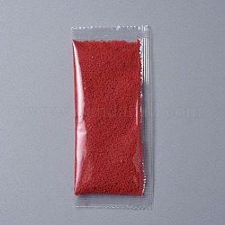 Muschio in polvere decorativa, per terrari, materiale da otturazione in resina epossidica fai da te, rosso, sacchetto dell'imballaggio: 125x60x8mm