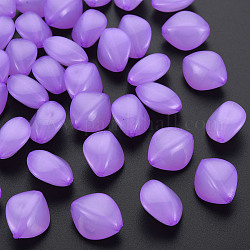 Perline acrilico jelly imitato, rombo, orchidea scuro, 17x14.5x9.5mm, Foro: 1.6 mm, circa 500pcs/500g