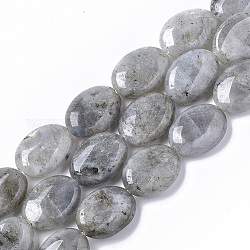 Chapelets de perles en labradorite naturelle , ovale, 18x13.5x6~7mm, Trou: 1.2mm, Environ 20~22 pcs/chapelet, 15.55 pouce (39.5 cm)