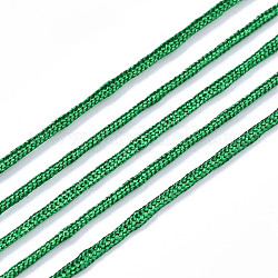 Hilo de nylon, cuerda de anudar chino, verde, 1mm, alrededor de 284.33 yarda (260 m) / rollo