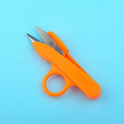 Безопасные ножницы из высокоуглеродистой стали t10, ремесленные ножницы, с пластиковой ручкой, темно-оранжевый, 120x50x15 мм
