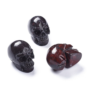 6Pcs Tibetan Silver Tone Black Glass Round Beads Halloween Skull Charms Pendants 