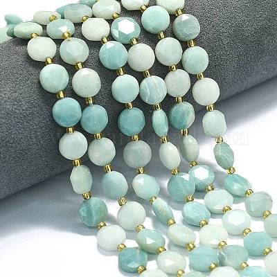 Натуральный цветок амазонитовые бусины пряди G-C116-A104-01-1