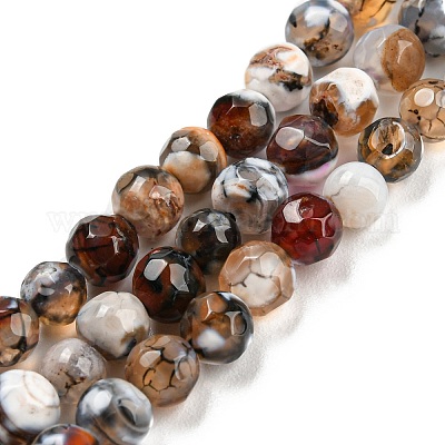VALUED Yellow Fire Agate Round 4mm Beads (Strand)