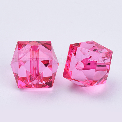 Прозрачные акриловые бусины TACR-Q259-10mm-V08-1