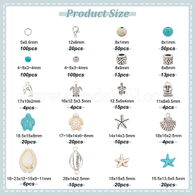 Набор для самостоятельного изготовления бижутерии в стиле океана DIY-NB0009-52-1