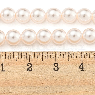 Стеклянные жемчужные бусины HY-G002-01C-03-1