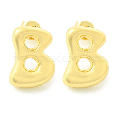 Серьги из латуни с покрытием стойки EJEW-S222-01G-B-1