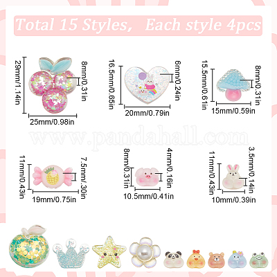 Кабошоны из прозрачной смолы CRES-SC0002-83-1