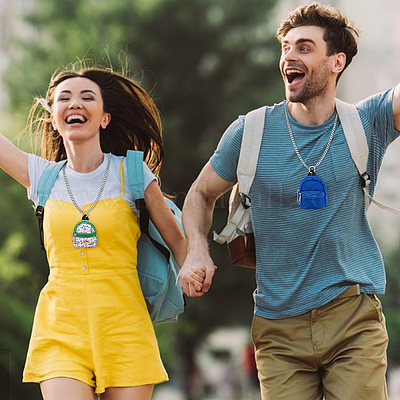 6 шт. 6 стиля мини-рюкзак для куклы из ткани&nbsp;AJEW-GA0006-55-1