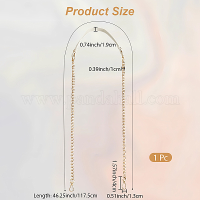 Цепочки для кошельков из искусственной кожи и сплава FIND-WH20033-034A-LG-1