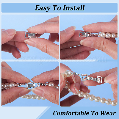 16 шт. 4 стиля экологически чистых латунных застежек для часового ремешка KK-BC0012-70-1