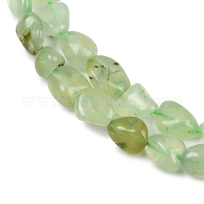 Природные пренит нитей бисера G-R445-8x10-25-01-1