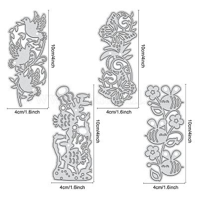 Stencil Metallico Scrapbooking Stencil In Acciaio Per Goffratura E Taglio - Motivo Fiori E Foglie, Perfetto Per Scrapbooking, Decorazioni E Lavori Artistici Strumenti Per Embossing