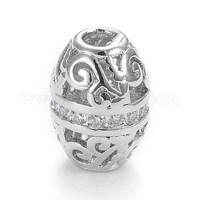 Латунные микропаве из прозрачного кубического циркония KK-K243-12P-1