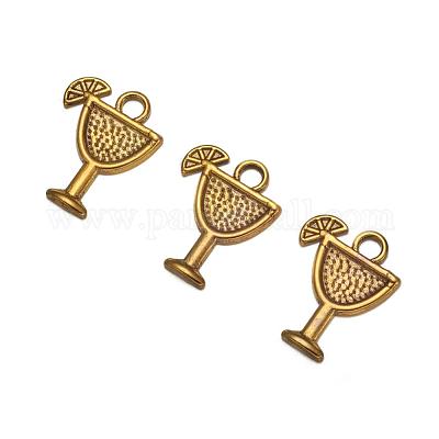 Подвески из тропического напитка в тибетском стиле TIBEB-A14275-AG-LF-1