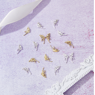 80 шт. 8 стиля сплава стеклянных страз кабошонов MRMJ-HY0002-28-1