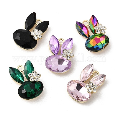 Подвески из сплава и страза FIND-H055-08G-1