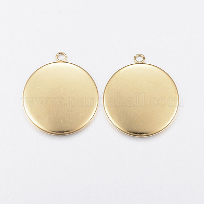 Ионное покрытие (ip) нержавеющая сталь 304 подвеска кабошон оправа&nbsp;LS-X-STAS-F135-02G-1