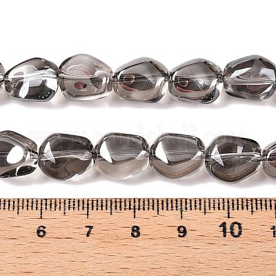 Стеклянные бусины с гальваническим покрытием &nbsp;EGLA-T021-08K-1