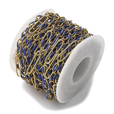 Цепи Figaro из нержавеющей стали 304 с эмалью CHS-U003-02G-11-1