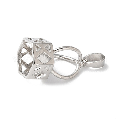 Латунная бусина KK-U057-09P-1