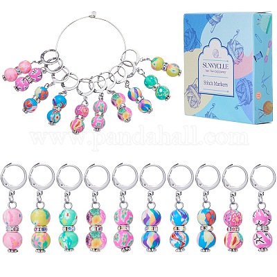 Кулон из тыквы ручной работы из полимерной глины с замком маркеры петель HJEW-SC0001-46-1