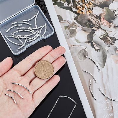 24 шт. 3 латунных трубчатых бусин KK-BBC0001-69-1