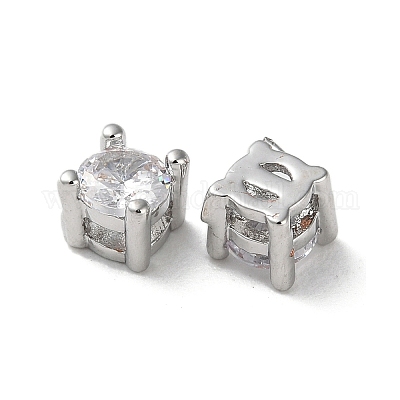 Латунные микро проложить кубического циркония слайд подвески KK-F872-01P-1