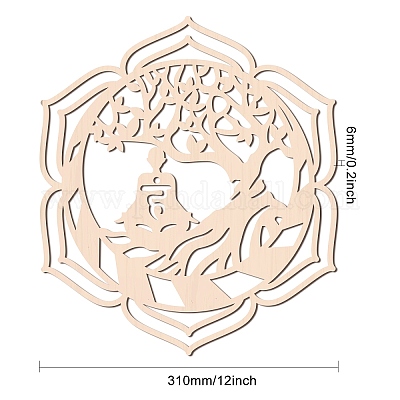 Лазерная резка деревянная настенная скульптура WOOD-WH0105-007-1