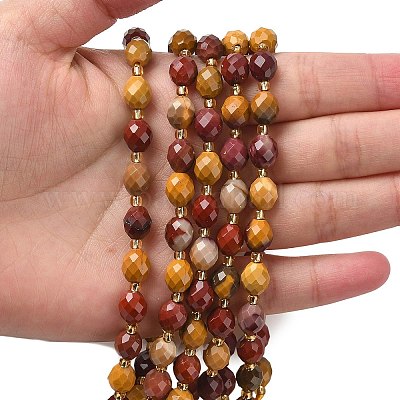 Природные mookaite бисер нитей&nbsp;G-F809-A38-01-1