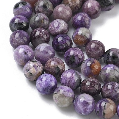 Естественно чароитовыми бисер пряди&nbsp;G-C270-O02-05-1