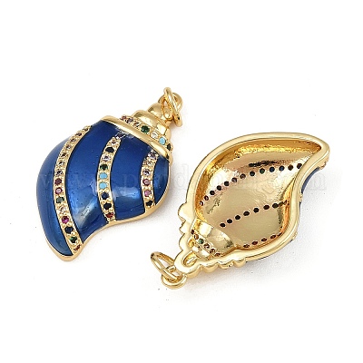 Латунные микро проложить кубического циркония подвески KK-L241-24G-1