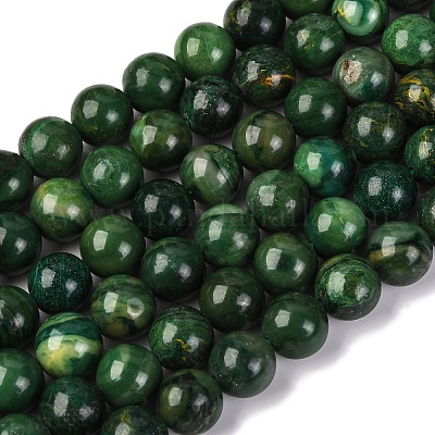Natürliche afrikanische Jade Perlen Stränge&nbsp;G-K091-10mm-1