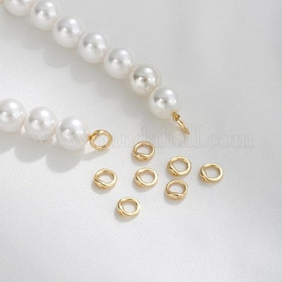 Латунные кольца-шармы-соединители KK-M306-04G-1