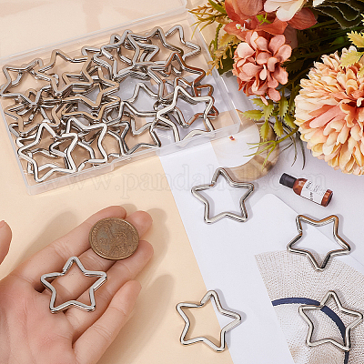 30 шт. Железные брелоки для ключей STAS-SC0009-04-1